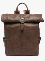Leather Spider Backpack 2 Compartments Etrier Black spider ESPI8102