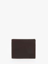 Leather Wallet Oil Etrier Black oil EOIL102