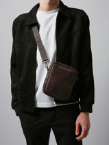 Sac Bandoulire Etrier Marron tolosa ETOL704M-vue-porte