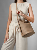 Sac Port� �paule Sac � Dos M Cavalier Cuir Etrier Marron cavalier ECLR126M-vue-porte