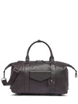 Cabin Duffle Bag Flandres In Leather Etrier Black flandres EFLA991S