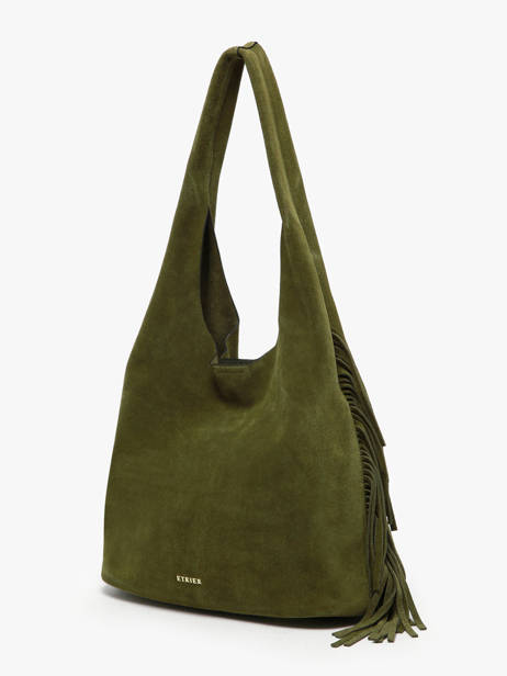 Shoulder Bag M Country Leather Etrier Green country ECOU154M other view 2