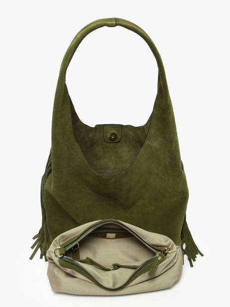 Shoulder Bag M Country Leather Etrier Green country ECOU154M other view 4