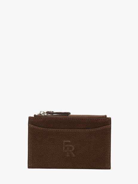 Card Holder Cavalier Nubuck Leather Etrier Brown cavalier nubuck ECAN094M