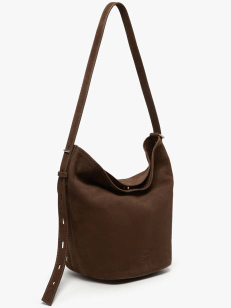 Crossbody Bag Backpack M Cavalier Nubuck Leather Etrier Brown cavalier nubuck ECAN126M other view 4