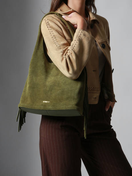 Shoulder Bag M Country Leather Etrier Green country ECOU154M other view 1