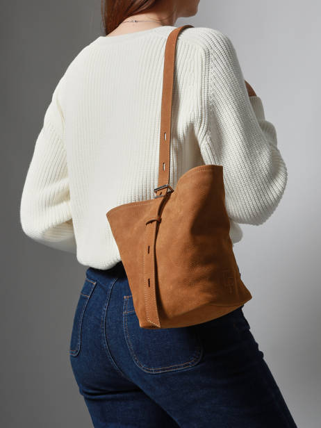 Cross Body Tas Rugzak S Cavalier Nubuck Leather Etrier Brown cavalier nubuck ECAN126S other view 2